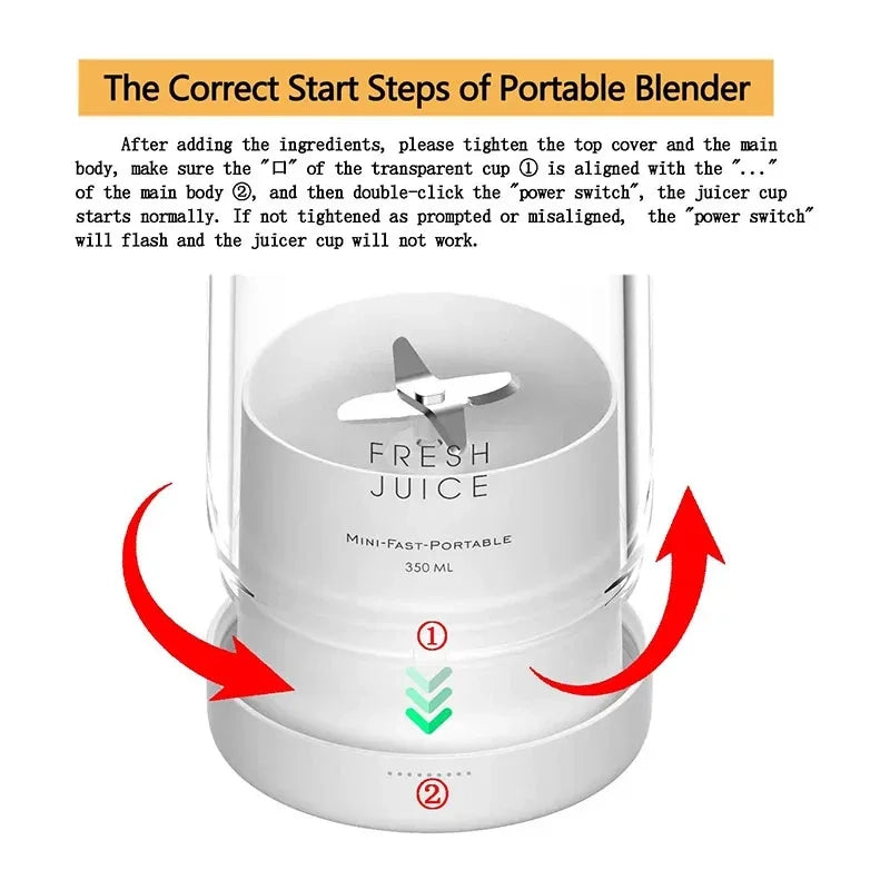 USB Magnetic Portable Mini Blender